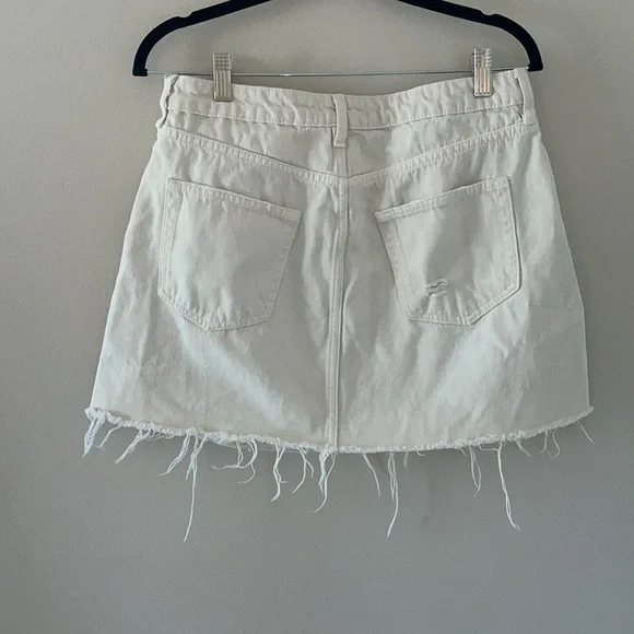 Free People Off White Jean Skirt - Picture 6 of 6
